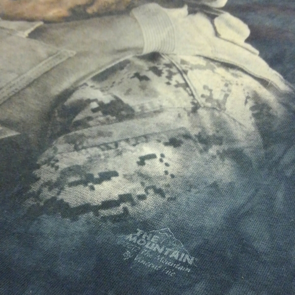 🏔️🐕 The Mountain Dog USA 🇺🇸 Military Shirt Soldier Large American Flag 🔥 - Picture 7 of 7